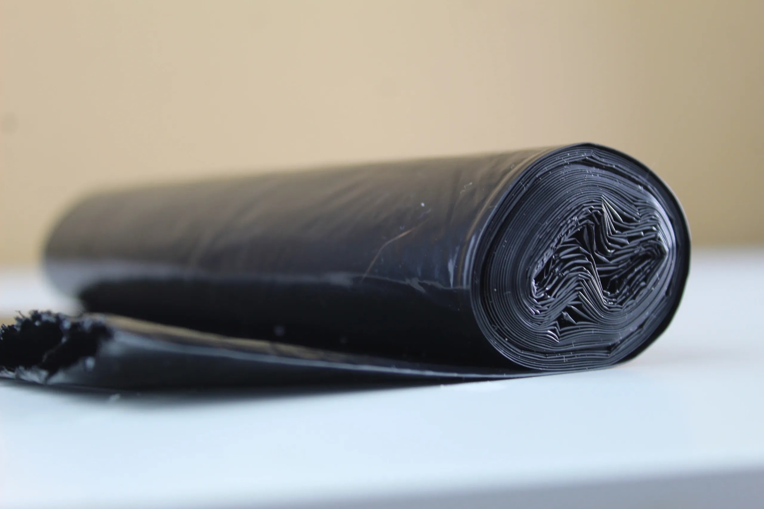 Polythene protection sheeting on construction site